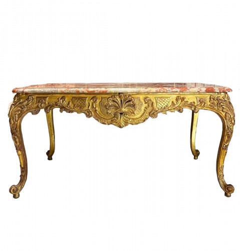 Table à gibier en bois doré vers 1850