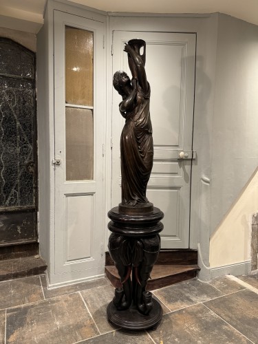 Femme drapée à l’antique - Pierre Loison (1816-1886) - Sculpture Style Napoléon III