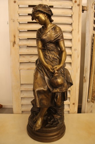 MOREAU Mathurin (1822-1912) - Jeune fille à la cruche - Sculpture Style 