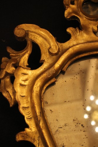 Série de quatre miroirs Italiens du XVIIIe siècle - Antiquités Thierry Martin