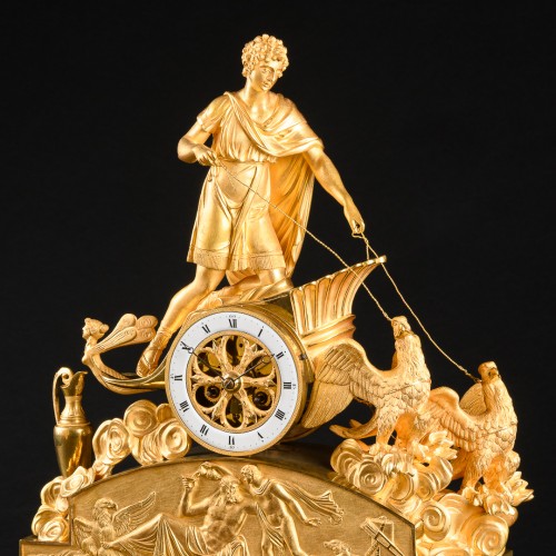 Empire - Ganymède sur son char, Pendule Empire attribuée à Pierre-Philippe Thomire