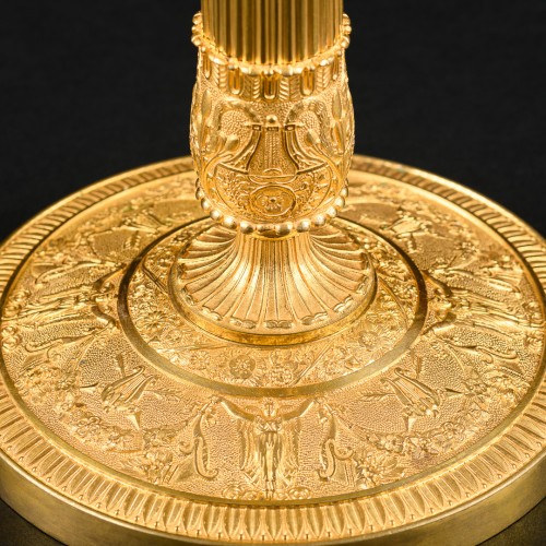 XIXe siècle - Paire de candélabres Empire - signés Gérard-Jean Galle