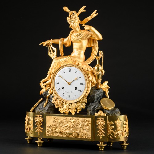 Antiquités - Pendule “Bacchus” d’époque Directoire attribuée à Pierre-Philippe Thomire