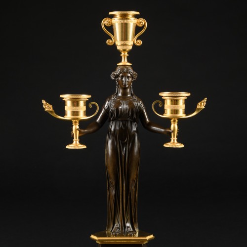 Paire de candélabres d’époque Empire - Apollo Art & Antiques