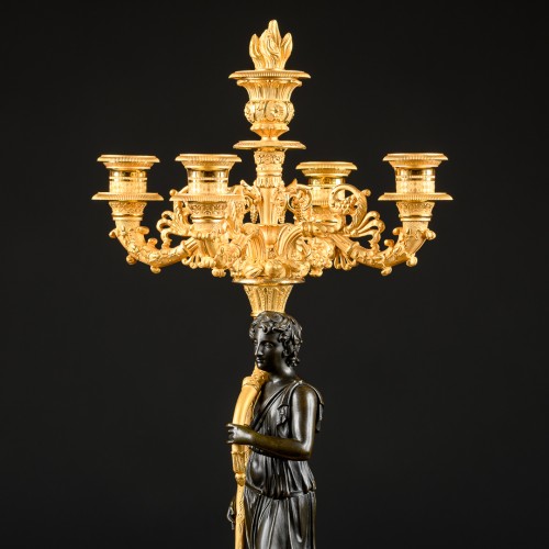 Paire de candélabres Empire “Apollon & Diane”, modèle de P.P. Thomire - Empire