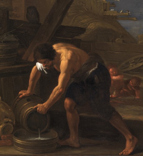 Adam et Eve au travail après la Chute – Attribué à Cornelis Saftleven (1607 – 1681) - Galerie Thierry Matranga