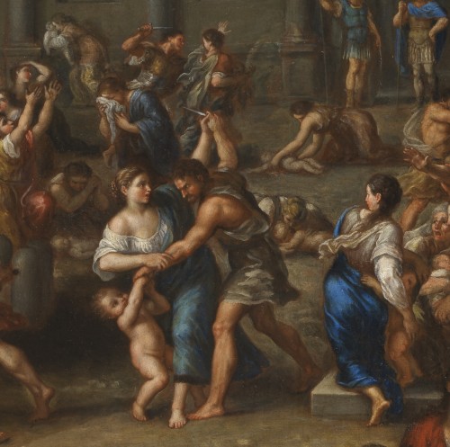 XVIIe siècle - Le Massacre des Innocents – Attribué à François Nicolas de Bar (c. 1632 – 1695)