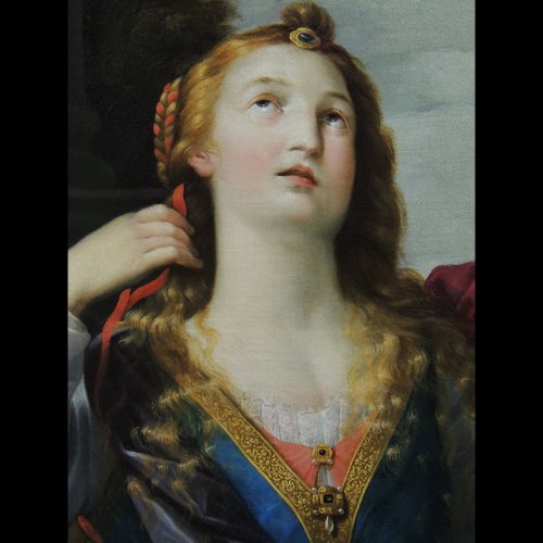 Tableaux et dessins Tableaux XVIIe siècle - Marie-Madeleine Huile sur toile début XVIIe siècle attribuée à Abraham Janssens