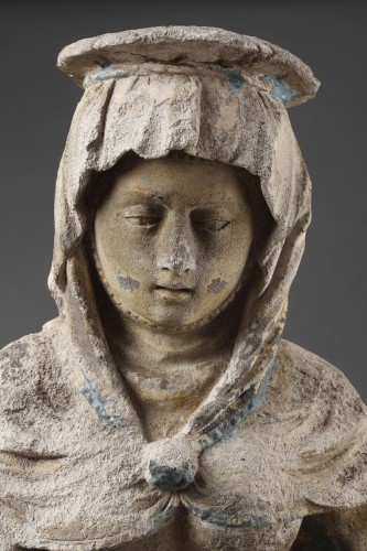 XVIe siècle et avant - L'Education de la Vierge en pierre sculptée, Est de la France avant 1550