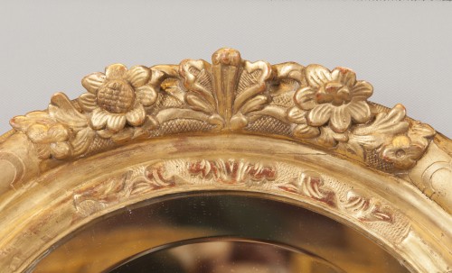 Miroir ovale d'époque Louis XIV - Miroirs, Trumeaux Style Louis XIV