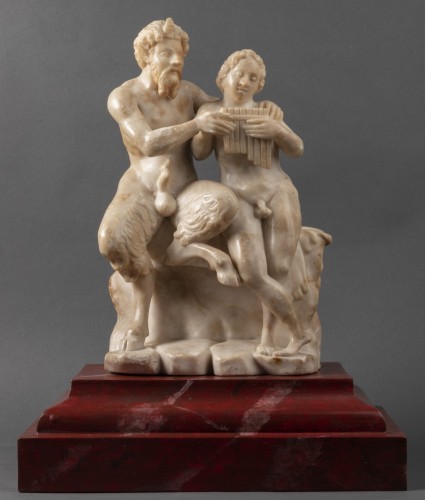 - Pan et Daphnis - Groupe en albâtre du 16e siècle