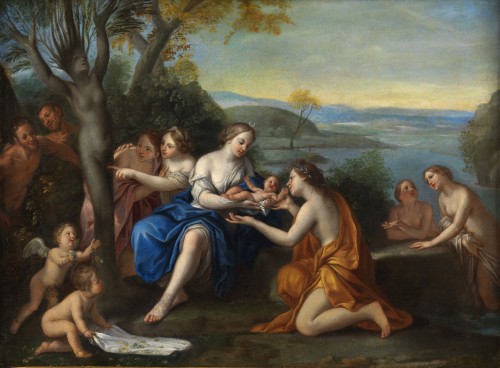 La naissance d’Adonis - Marcantonio Franceschini (1648 – 1729) et atelier vers 1690 - Tableaux et dessins Style 