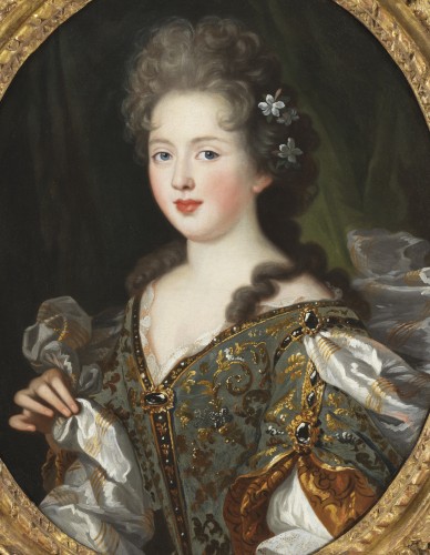 Portrait de jeune princesse – Entourage de Pierre Mignard (1612 – 1695) - Tableaux et dessins Style Louis XIV