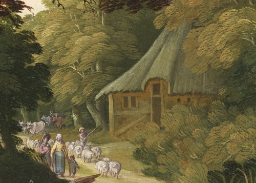 XVIIe siècle - Tobie et l’Ange – Ecole bruxelloise, entourage de Louis de Vadder (1605-1655)