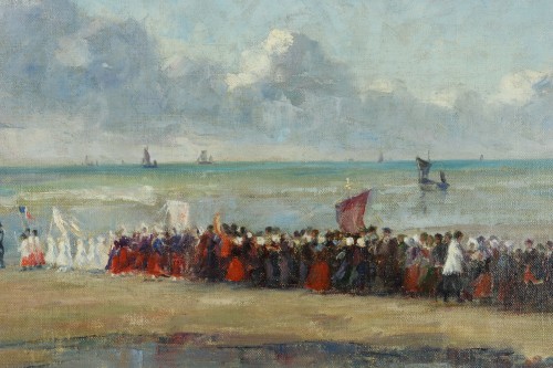 Art nouveau - La bénédiction de la mer - Herman Van den Berghe (XXe siècle)