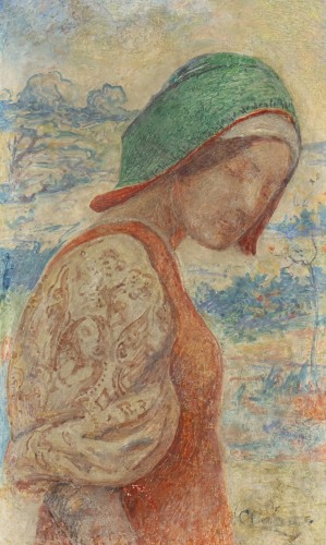Portrait de jeune bretonne - Maurice Chabas (1862-1947) - Art Revival