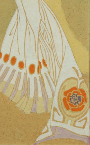 Elegante à l'oiseau - Georges de Feure (1868-1943)  - Art nouveau