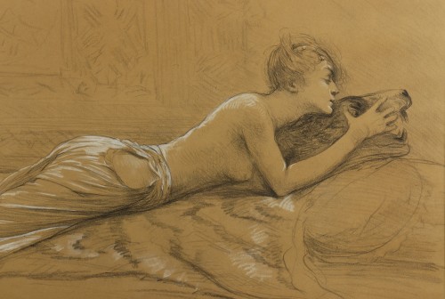 Portrait de Sarah Bernhardt - Georges Clairin (1843-1919) - Art Revival