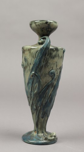 Céramiques, Porcelaines  - Louis Majorelle et Mougin Nancy - Vase scolopendre 