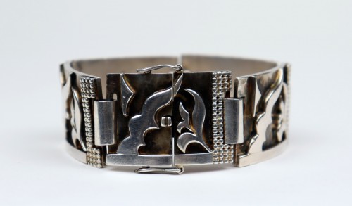 Bracelet en argent - Jean Després (1889-1980) - Bijouterie, Joaillerie Style Art Déco