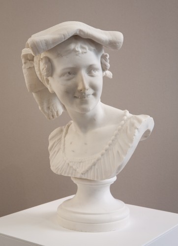 Le Rieuse napolitain, France à fin XIXe siècle - Sculpture Style 