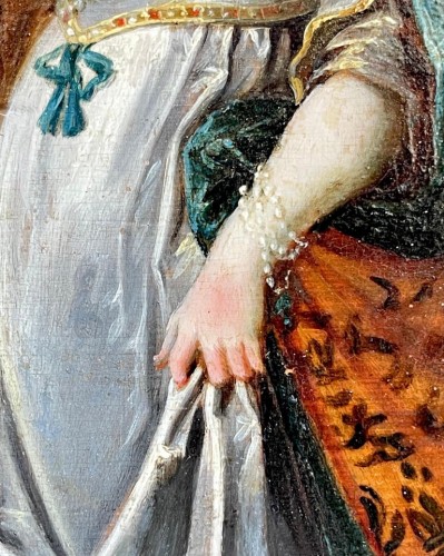  - Paris présentant Hélène à Priam, Hécube et la cour de Troie, attribué à Hans III Jordaens