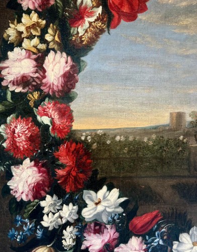 Tableaux et dessins Tableaux XVIIe siècle - Noli me tangere - Christ au jardin, grand tableau de maître italien du 17e siècle
