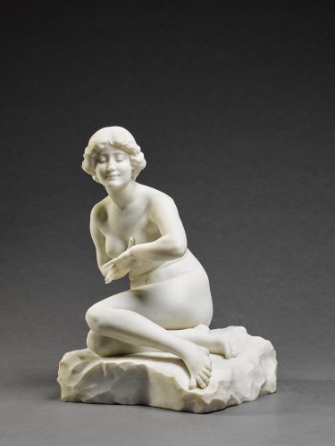 Le Bain - Antonio Frilli (1860 - 1921) - Sculpture Style Art Déco