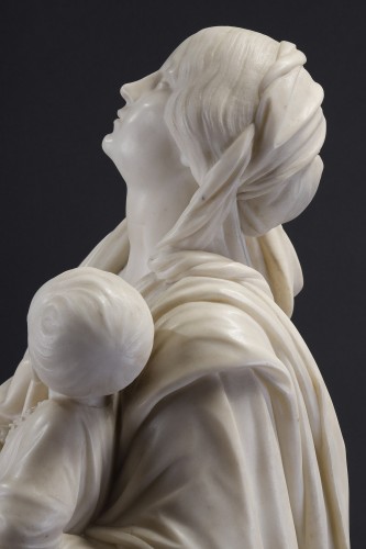 Antiquités - Une Mère montant au Ciel - Joseph Ducaju (1823 – 1891)