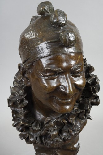 Sculpture Sculpture en Bronze - Pedrolino - Joseph Willems (1845 - 1910)