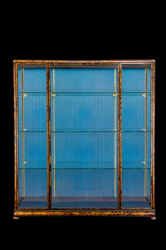 Mobilier Bibliothéque, vitrine - Pair de vitrines Art Déco en écaille de tortue - Frans Franck (1872 - 1932)