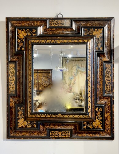 Miroir en bois indigènes attribué à Thomas Hache, époque Louis XIV - Franck Baptiste Paris