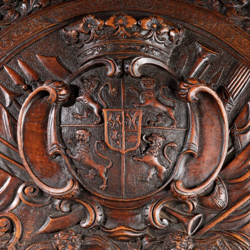 Coffret aux armes de Salm-Kyrbourg, attribué à César Bagard à Nancy - Mobilier Style Louis XIV