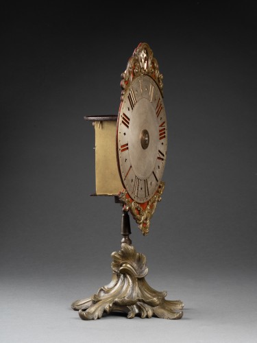 Horlogerie Pendule - Pendule veilleuse de voyage à cadran tournant vers 1740