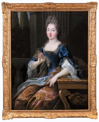 Portrait de Marie-Anne de Bourbon, attribué à François de Troy, époque Louis XIV