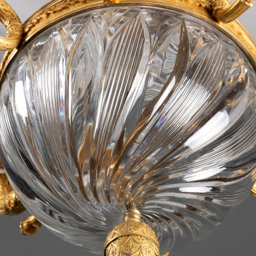 Restauration - Charles X - Lustre d’apparat en bronze et cristal, Paris vers 1820