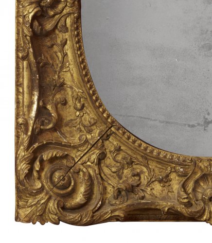 Cadre monté en miroir, époque Louis XV - Louis XV
