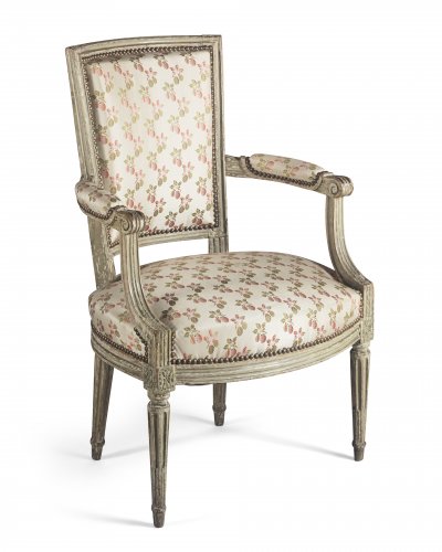 Paire de fauteuils en cabriolet d'époque Louis XVI - Sièges Style Louis XVI
