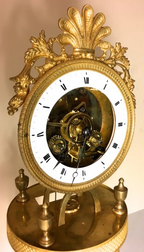 Pendule squelette époque Directoire - Horlogerie Style Directoire