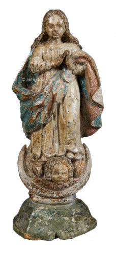 Vierge de l'Assomption, Espagne ou Portugal, XVIIe siècle