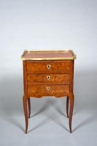 XVIIIe siècle - Table de salon chiffonnière Transition estampillée Pascal COIGNIARD, XVIIIe siècle