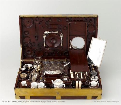 Antiquités - Aiguière de voyage en argent par Milleraud-Bouty, Paris, XVIIIe siècle