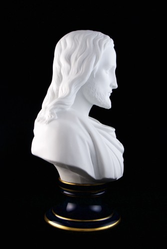Napoléon III - Manufacture Nationale de Sèvres - Buste du Christ en biscuit de porcelaine, vers 1874