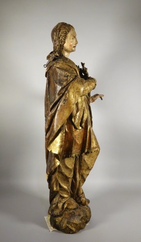 Grande statue polychrome - Antiquités Bastian