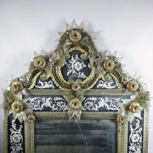 Miroir de Murano, Venise - Miroirs, Trumeaux Style Napoléon III