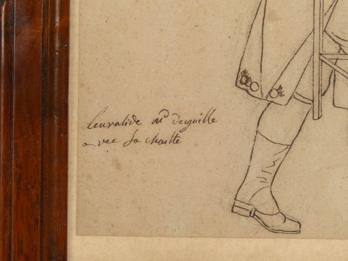 Tableaux et dessins Dessin, Aquarelle & Pastel - Métiers de rue, Alsace (?) vers 1810-1820