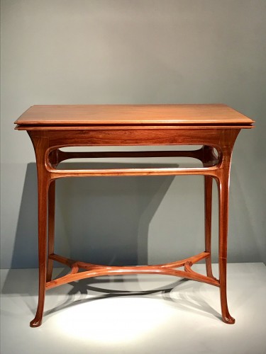 Table à jeu à plateau portefeuille - Abel Landry (1871-1923) - Mobilier Style Art nouveau