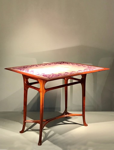 XXe siècle - Table à jeu à plateau portefeuille - Abel Landry (1871-1923)