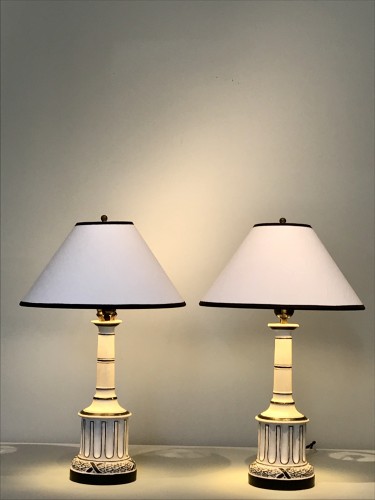 Paire de lampes par Madeleine Castaing - Luminaires Style Années 50-60
