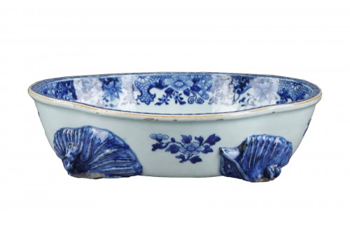 Coupe en porcelaine bleu blanc - Qianlong 1736/1795